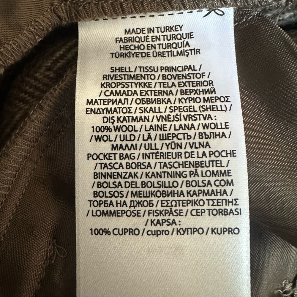 Ralph Lauren Taupe Herringbone Pants Size 10 - Picture 7 of 11